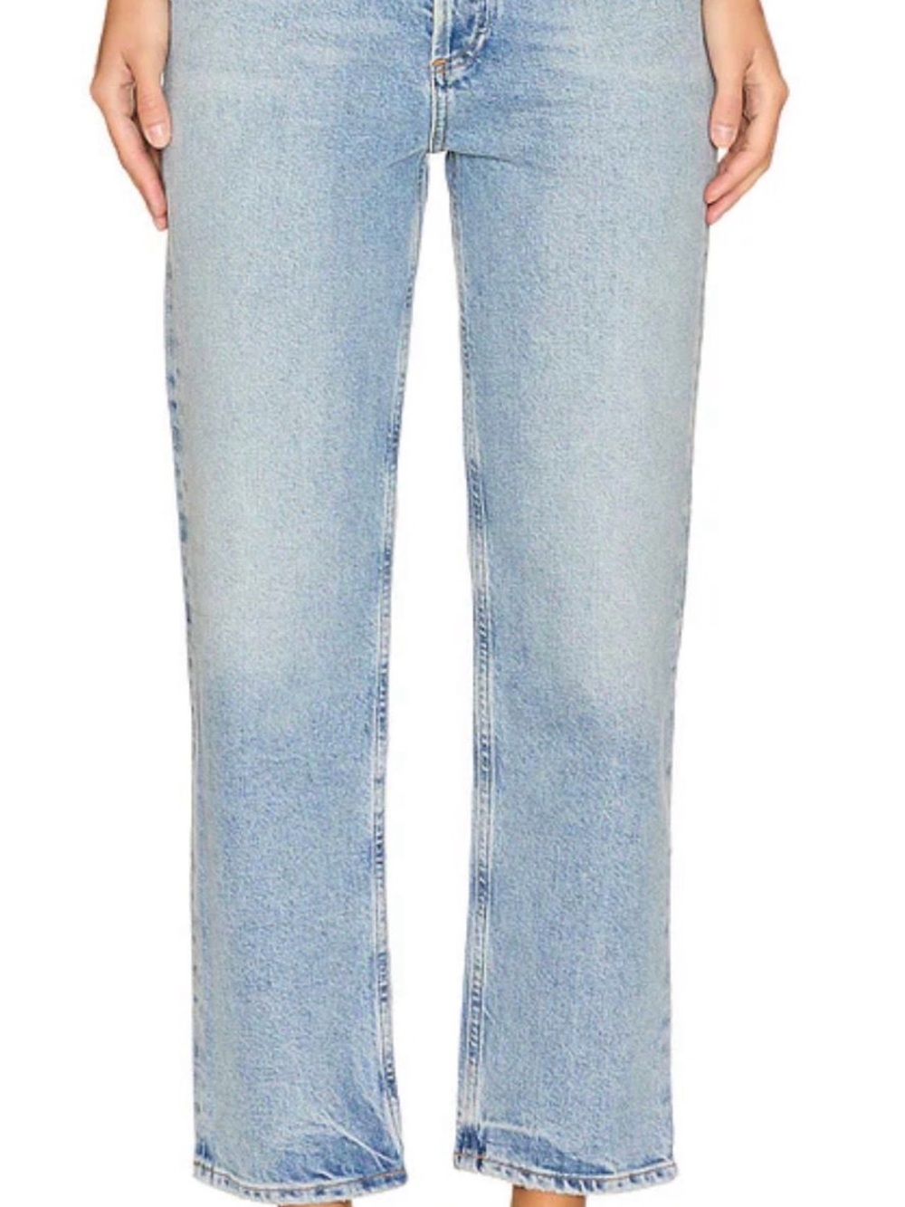 Agolde Light Blue Straight Leg Jeans